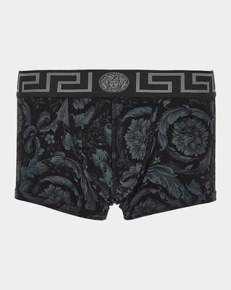 Versace All Over Baroque Print Trunk Brief