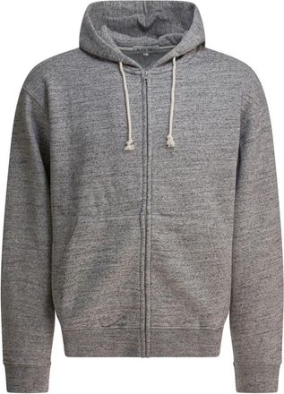 Alex Mill 12th Street Zip Hoodie - Heren - Vesten met rits - Grijs - 2XL - Katoen - Hoodies & sweatvesten