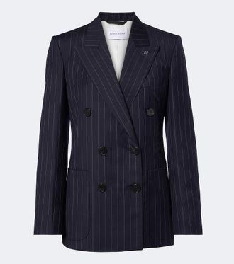 Givenchy Pinstripe double-breasted wool blazer