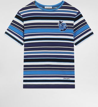 Dolce & Gabbana Striped Jersey T-shirt - Man Multicolor 10 Years