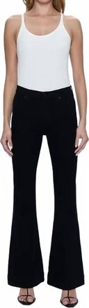 Pistola Denim Kinsley Hi Flare Full Jeans In Noir