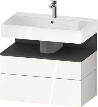Duravit Duravit - Qatego Mueble Bajo Lavabo, 1 Extra&iacute;ble Y 1 Caj&oacute;n