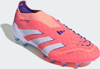 adidas adidas Performance Unisex Predator Elite Laceless Artificial Grass Boots - Orange - Size UK 10.5