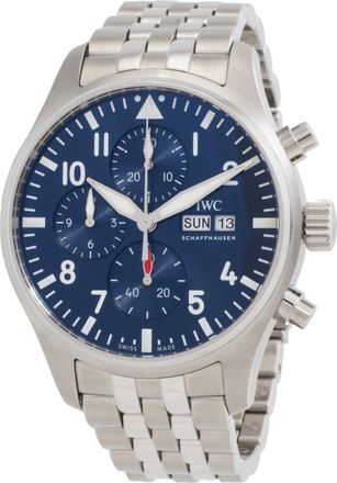 IWC Pilots Chronograph Automatic Blue Dial Mens Watch IW378004