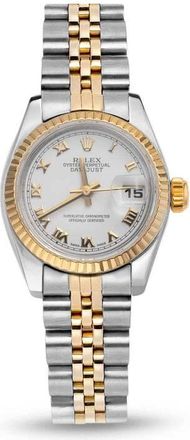Rolex Pre-owned Rolex Datejust Automatic Chronometer White Dial Ladies Watch 179173 WRJ