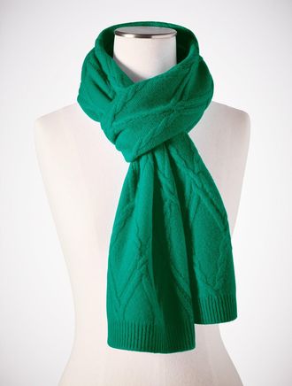 Talbots Cashmere Scarf - Lush Green - 001 Talbots