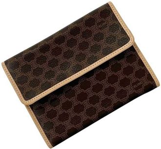 Celine Brown Pvc Leather Wallet (Tri-Fold) (Pre-Owned)
