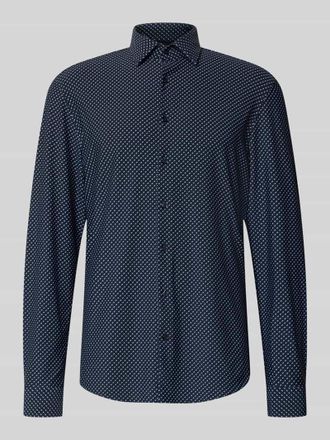 Jake*s Slim Fit Business-Hemd mit Kentkragen in Marine, Gr&ouml;&szlig;e 37/38