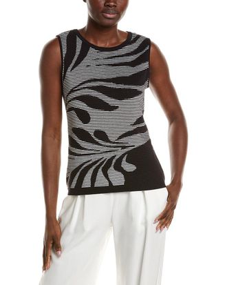 Anne Klein Floral Sweater Tank