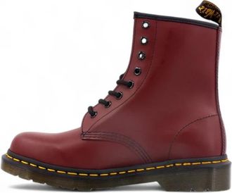 Dr. Martens 1460 Smooth Leather Lace Up Boot - Dames - Veterlaarzen - Rood - 37 EU - Leer - Schoenen
