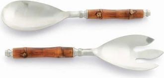 Napa Home & Garden Barclay Butera Keystone Salad Servers Set Of 2 in Brown at Nordstrom