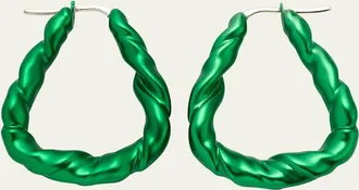 Loewe Nappa Twist Hoop Earrings