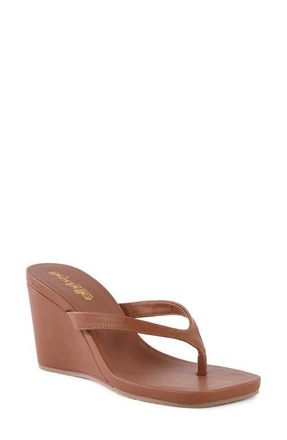 Seychelles Uptown Wedge Flip Flop in Brown at Nordstrom, Size 10