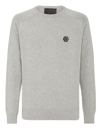 Philipp Plein Cotton Pullover Round Neck LS