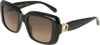 Ferragamo SF2117S 001 Womens Sunglasses Black Size 52