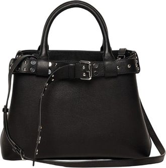 Walter Baker Brooks Studded Leather Satchel