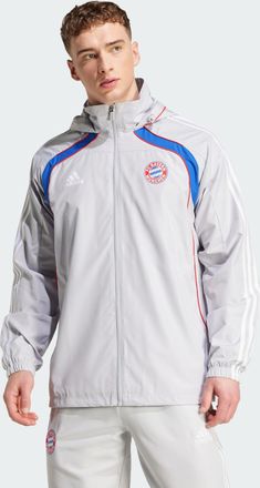 adidas adidas Performance Mens FC Bayern UBP Windbreaker - Grey Recycled Material - Size X-Large