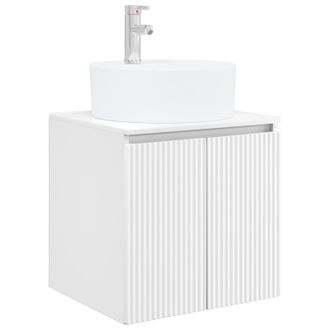 vidaXL Vanidad Con Lavabo De Pared Blanco 49,5 X 44,5 X 65 Cm Vidaxl