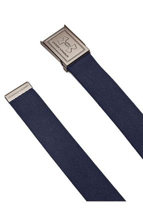Under Armour Drive Reversible Stretch Web Belt in 410 Midnight Navy at Nordstrom