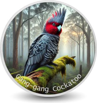 OEM Susurro M&iacute;stico: La Cacat&uacute;a Gang-gang 1 Oz Color Plata