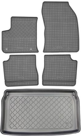 OEM Opel Mokka B / Mokka-e Suv (5 Puertas) A Partir Del 02.2021 Set - Alfombrillas De Goma + Alfombrilla Para Maletero