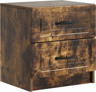 vidaXL Armario De Noche Roble Ahumado 43 X 34,5 X 44,5 Cm Vidaxl