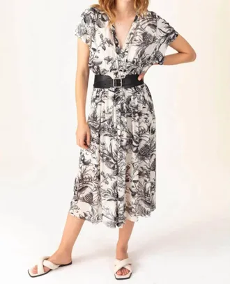 Indies Milla Dress In Black And White