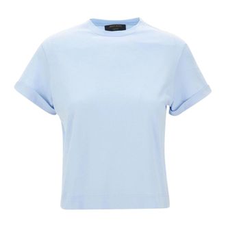 Gran Sasso Crew Neck T-Shirt - female - Gran Sasso - T-Shirts - Blue - 3XL - Tops
