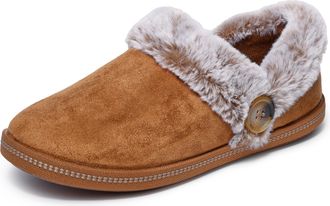 Skechers Womens Cozy Campfire-Fresh Toast Slipper, Chestnut, 4 UK Wide