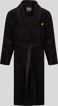 Lyle & Scott Lyle And Scott Mens Towelling Dressing Gown - Black - Size: XL