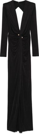 Elisabetta Franchi Piercing-detail Jersey Gown