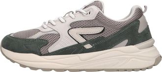 HUB Heren Sneakers Grid-m - Heren - Sneakers - Groen - 43 EU - Su&egrave;de - Schoenen
