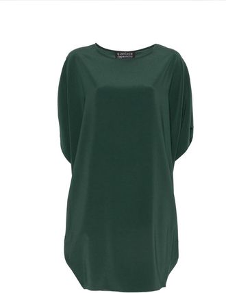 Gianluca Capannolo Iris Batwing-sleeve Boat-neck Midi Dress
