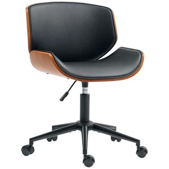 HOMCOM Silla de oficina 52x54x84 cm negro