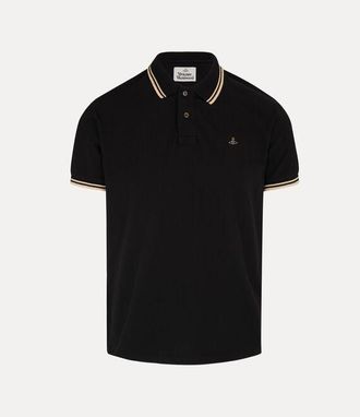 Vivienne Westwood Classic Polo Solid Piquet Black 3XL Men