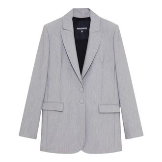Patrizia Pepe Grey Two-Button Viscose Jacket