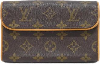 Louis Vuitton Brown Coated Canvas Fanny Pack Pochette (Pre-Owned)