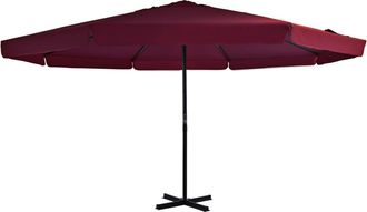 vidaXL Vidaxl - Sombrilla De Jard&iacute;n Con Palo De Aluminio 500 Cm Rojo Burdeos