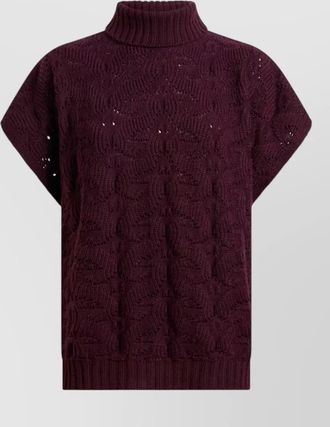 Etro wool turtleneck sleeveless sweater