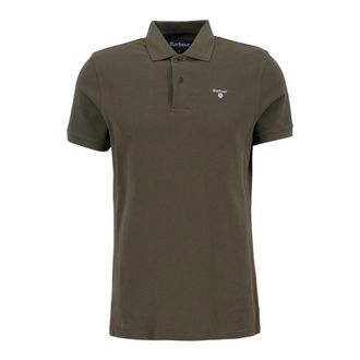 Barbour Polo Shirts, male, Green, Size: 2XL Polo in cotone