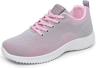 Generic Womens Running Shoes Lace-Up Casual with Memory Foam Lightweight Non Slip Tennis Walking Sport Sneakers Sparkly Wide Fit Trainers for Spring Summer, H