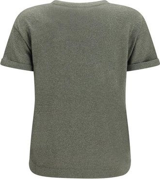 Brunello Cucinelli Cashmere Blend T-Shirt - Gray