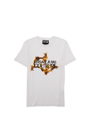 Versace Jeans Couture Baroque White Cotton T-Shirt