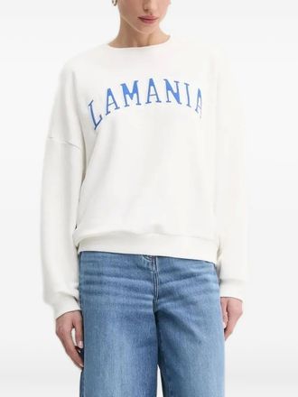 La Mania embroidered sweatshirt - women - Polyester/Cotton - M/L - White