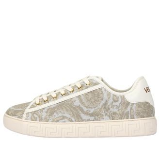 Versace Greca Jacquard Canvas Sneakers Beige 1014460-1A09449_2KG1C