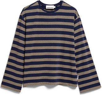Armedangels Marynaa Fine Stripe Longsleeve f&uuml;r Damen | blau