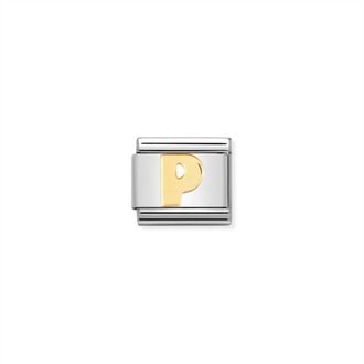 Nomination Composable Classic Letter Links In P Gold