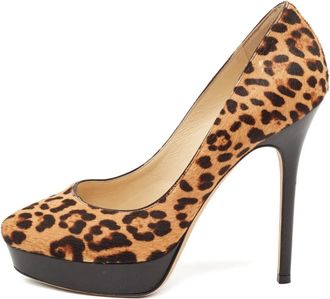 Jimmy Choo London Pumps in pelle con tacco 130mm - Marrone