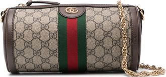 Gucci Ophidia shoulder bag - women - Polyurethane/Fabric/Calf Leather - One Size - Neutrals