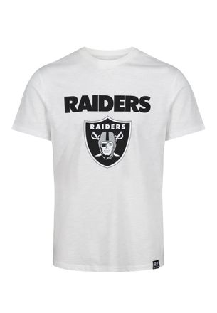 Recovered Clothing Las Vegas Raiders White NFL Est Ecru T-Shirt